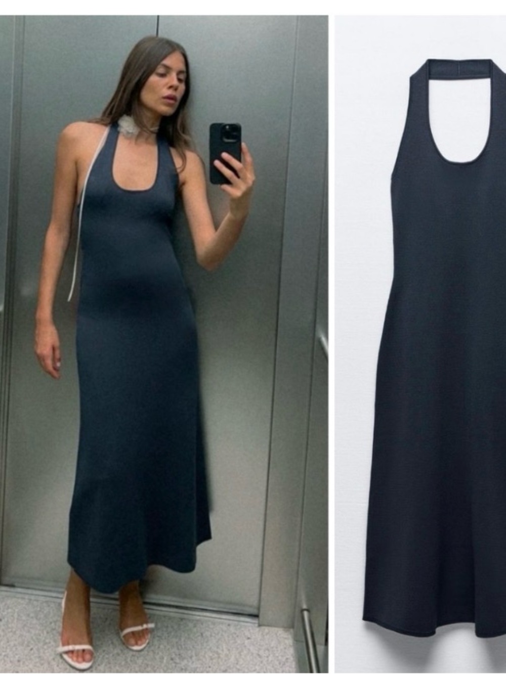 Zara  Halter Maxi Dress